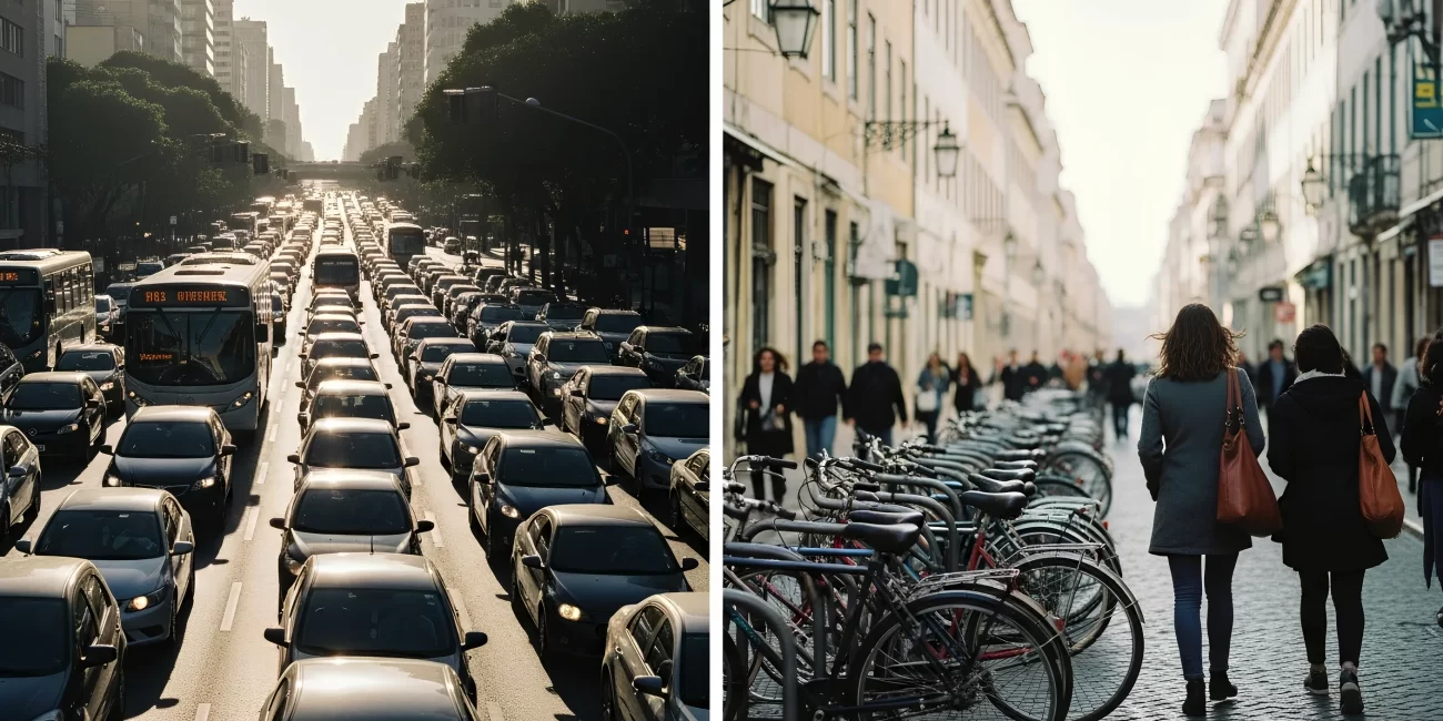 Enquanto o Brasil ainda se perde entre buzinas e congestionamentos, Portugal pedala firme rumo a um futuro mais sustentável, inteligente e humano.